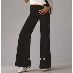 MOTHER The Twister Sneak High Rise Black Jeans Pitch Lil 26 Petite